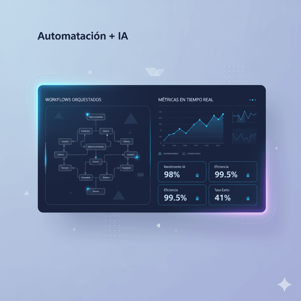 Dashboard con métricas y gráficos